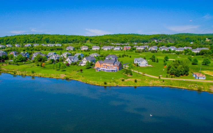 Aerial Perspective of Real Estate Drone Photo