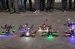 First Person View of Drones Racing