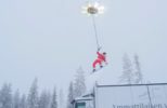 Huge Drone Lifts Guy into the Air While Snowboarding!