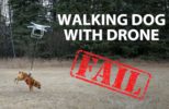 Walking a Dog With a Drone Fail