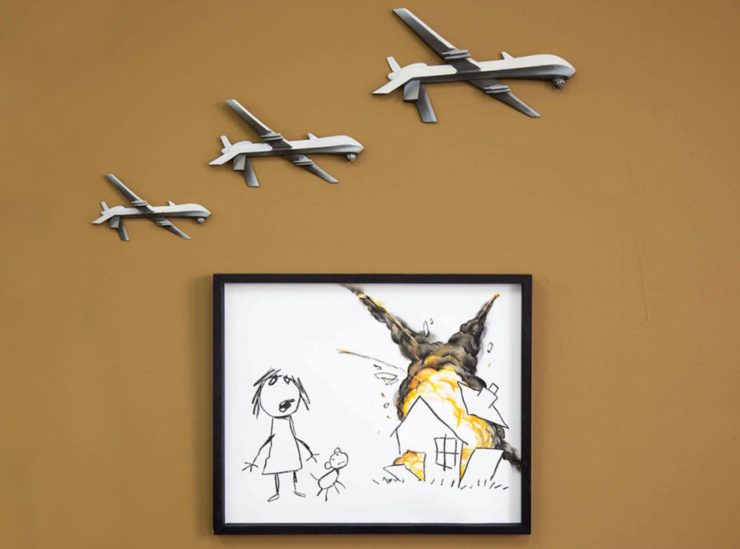 Banksy Drone Art
