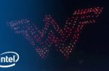 Intel's Drones Might Replace Fireworks - Wonder Woman Display