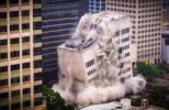 Drone Video of Building Demolition in Austin Utah