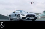 Mercedes Benz AMG GT Roadster vs Racing Drone