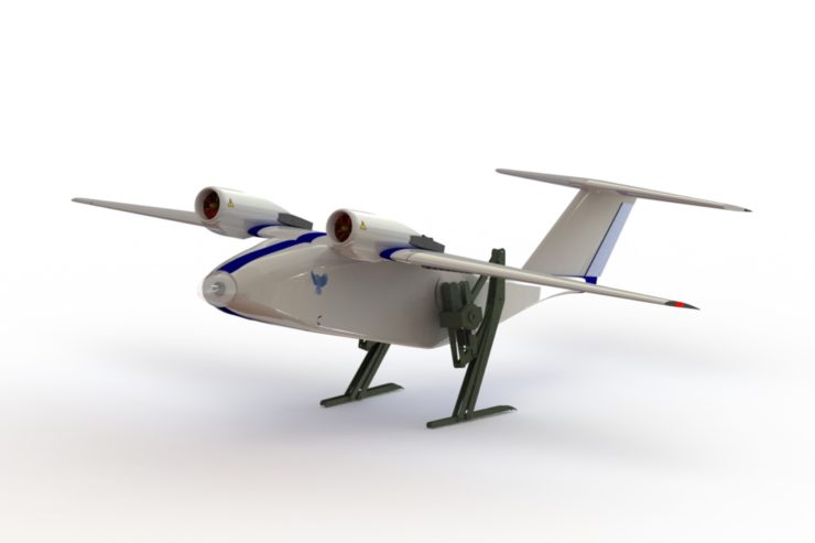 Hybrid Drone With Bird-Like Legs Designed for Easy Take off and Landings