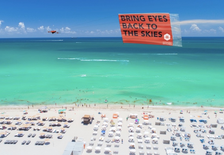 New Startup Is Using Drones to Fly Banner Advertisements Over Busy Beaches