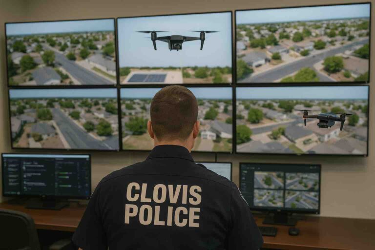 Clovis Police Drone Program first responder drone launch center