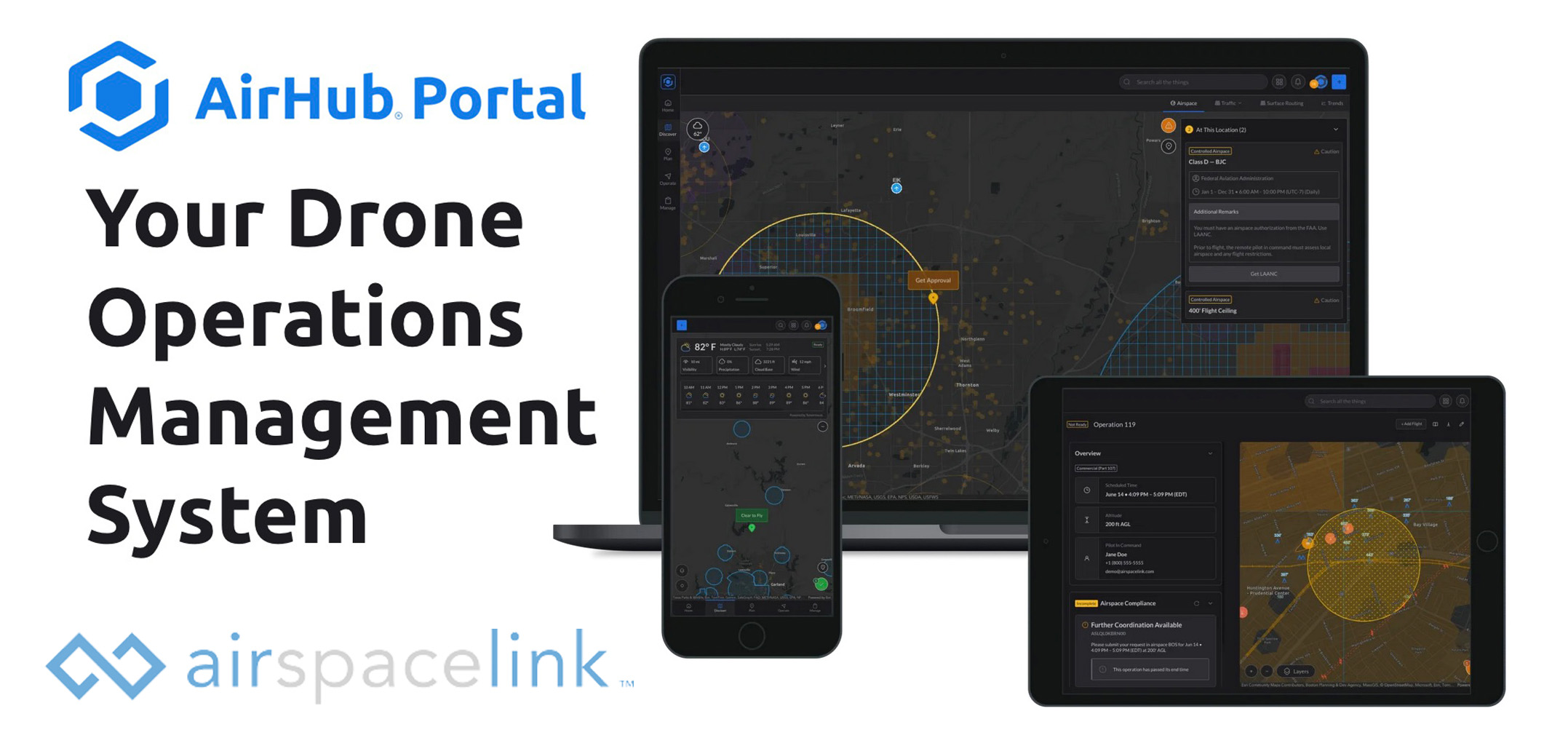 Airspace Link AirHub platform FAA NTAP approval