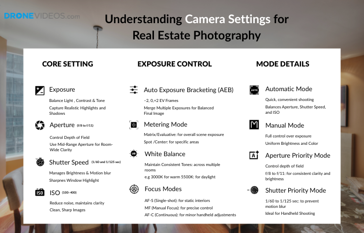 Camera Settings for Real Estate Photography