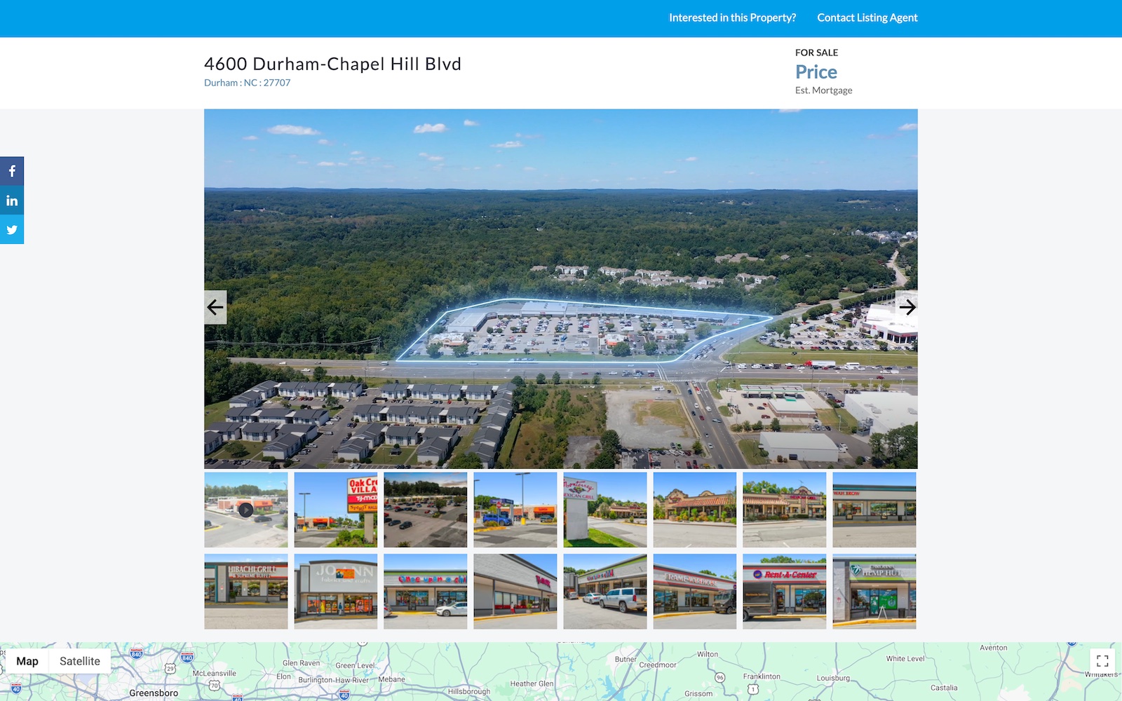 Hosted property gallery for industrial property photography with branded and unbranded download options